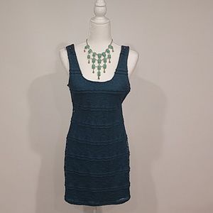 Teal Lace Dress